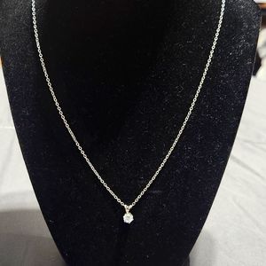 Single Diamond Necklace
